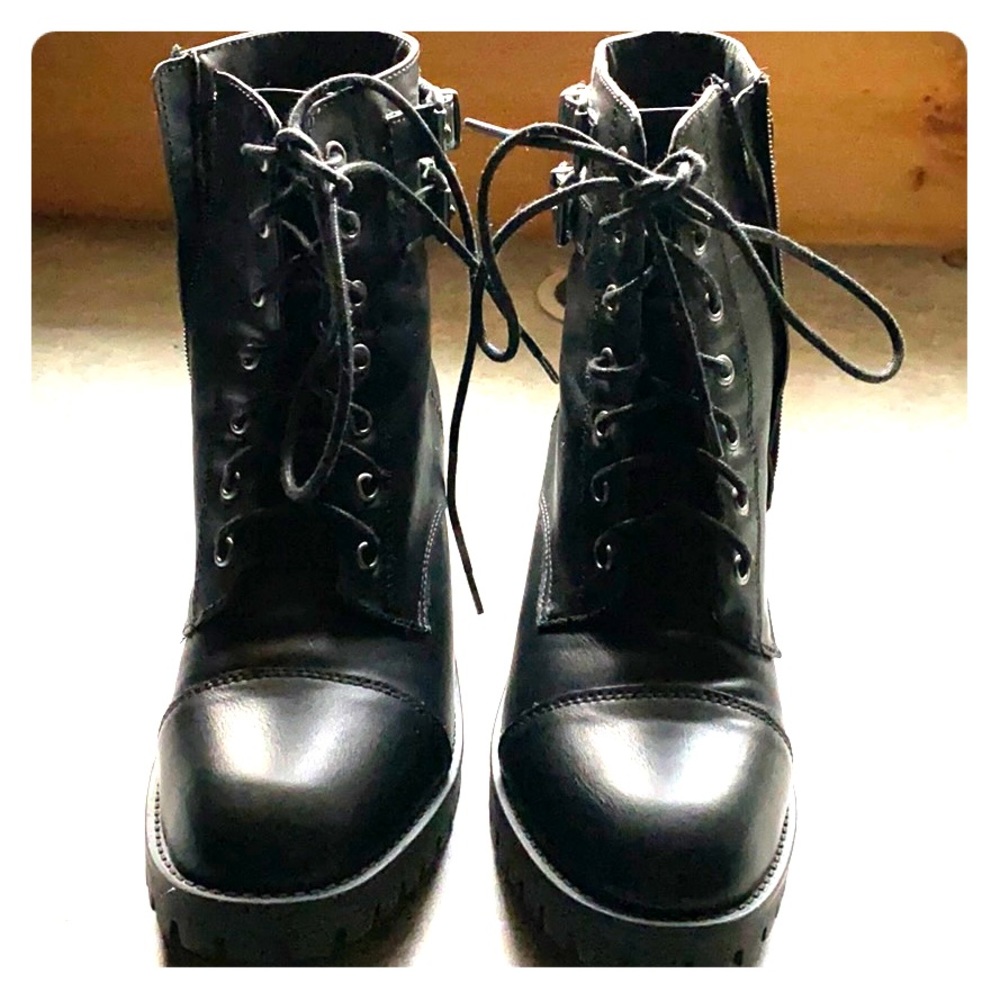 Madden girl fashion combat boots